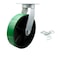 Service Caster 12'' Heavy Duty Green Poly on Cast Iron Wheel Swivel Caster with Swivel Lock CRAN-SCC-KP92S1230-PUR-GB-BSL - alternate 1